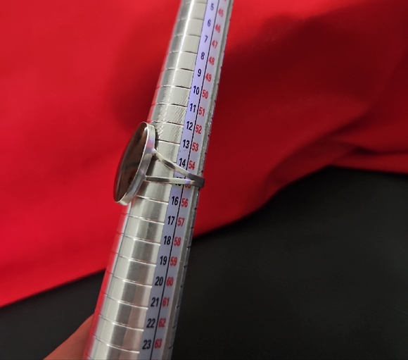 925 Mahogony Obsidian Ring - Picture 8 of 11